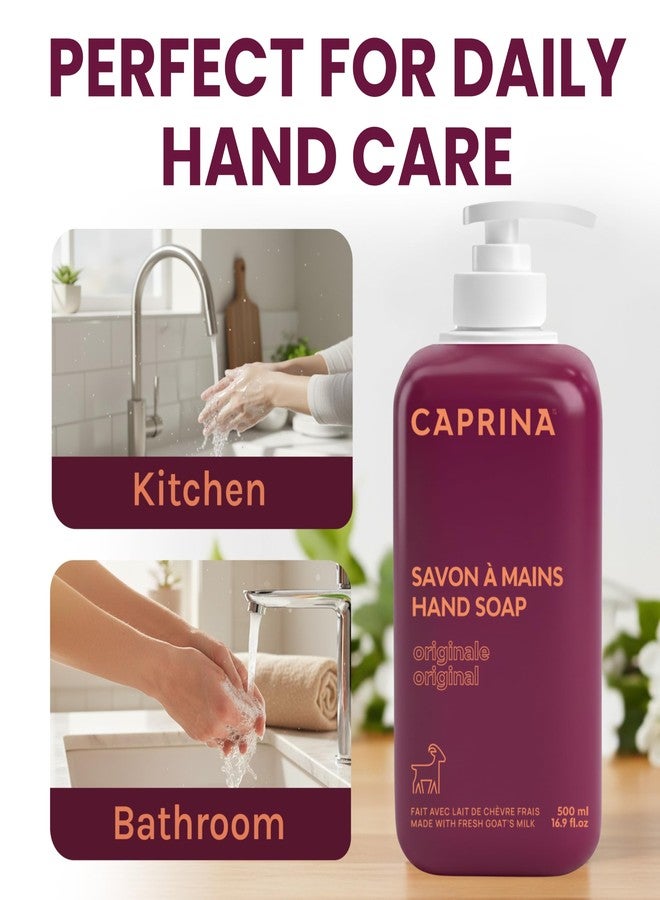 كابرينا صابون سائل لليدين من كابرينا، حليب الماعز الطازج، 500 مل، تركيبة أصلية، منظف يومي لطيف لليدين - Image 5